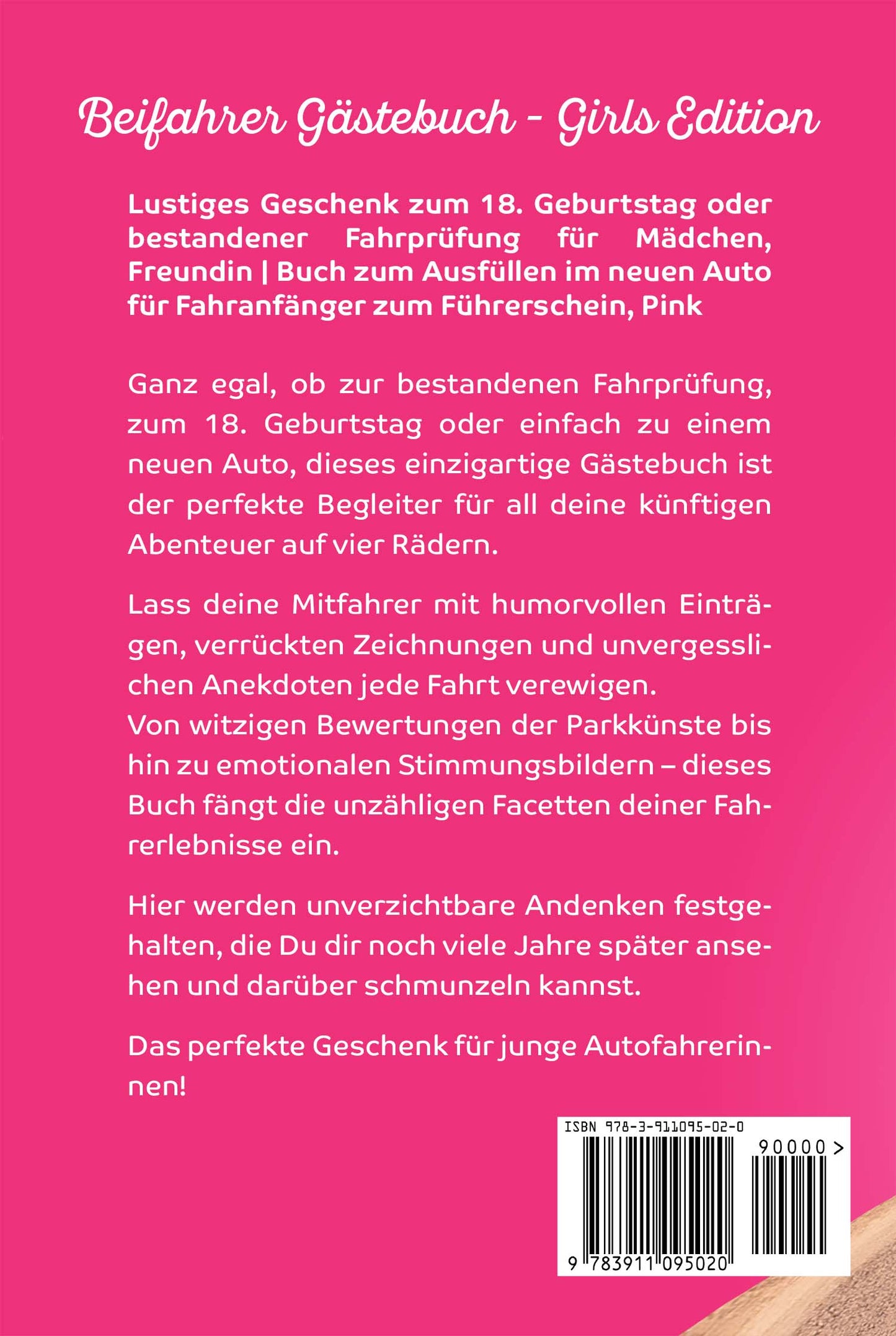 Beifahrer Gästebuch | GIRLS EDITION