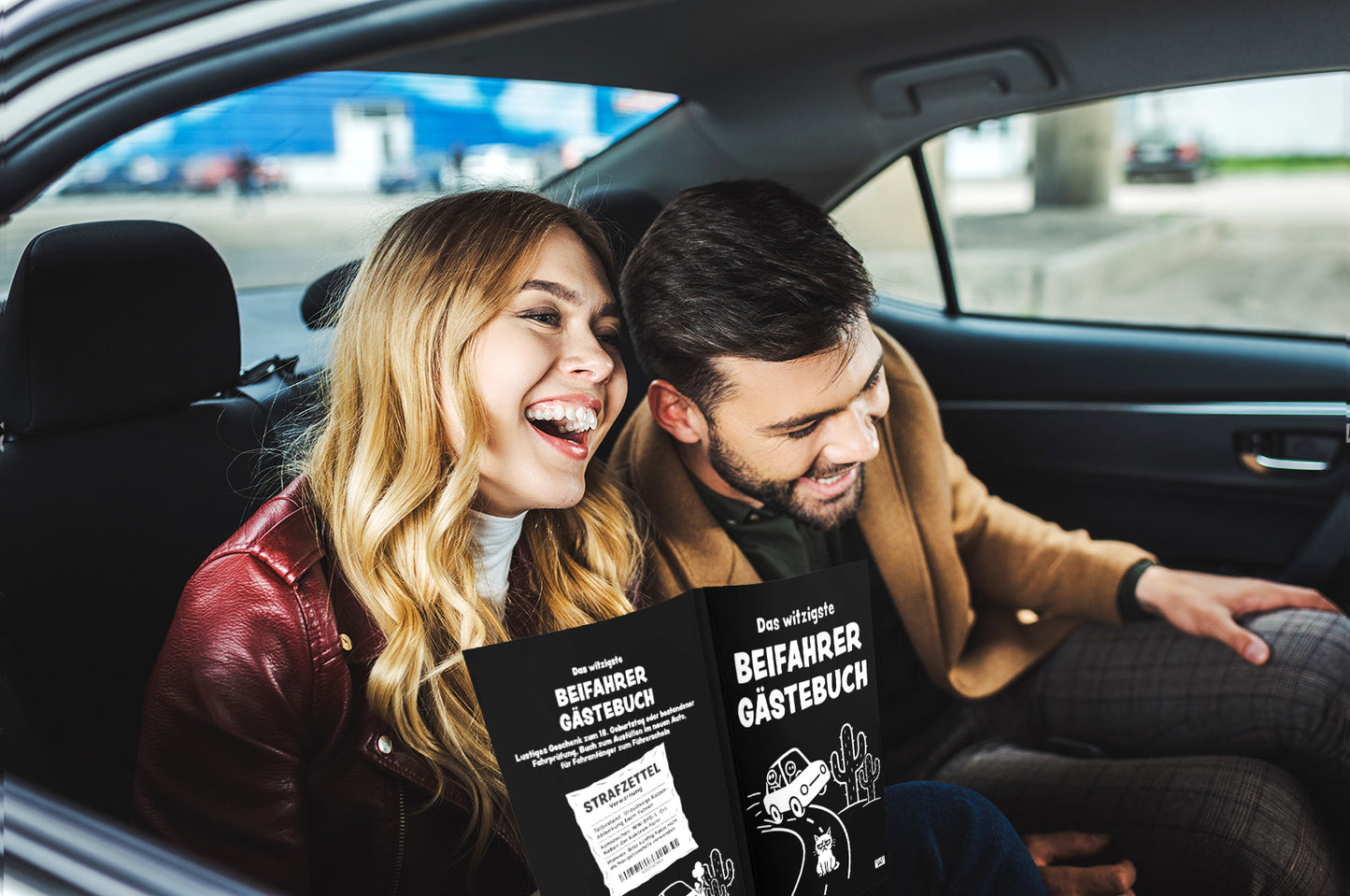 Das witzigste Beifahrer Gästebuch | Lustiges Geschenk zum 18. Geburtstag oder bestandener Fahrprüfung